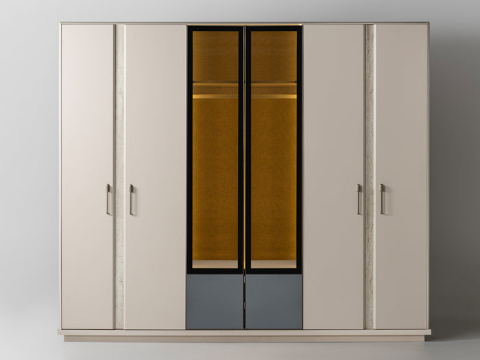 Bern 101.7" Wide 6 Door Wardrobe