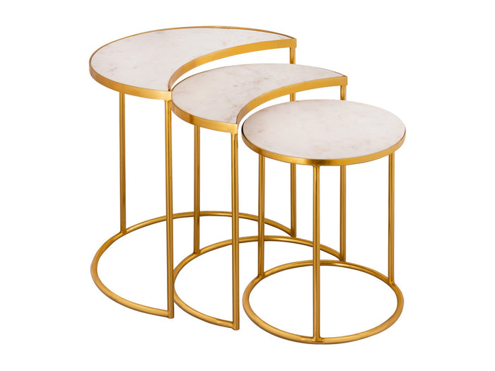 Crescent 19" Tall Nesting Table