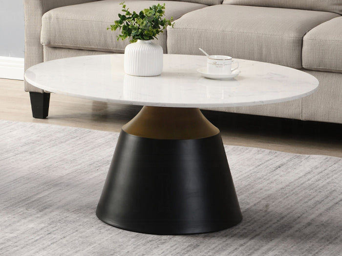 Jaramillo 35" Wide Engineered Marble Top Coffee Table