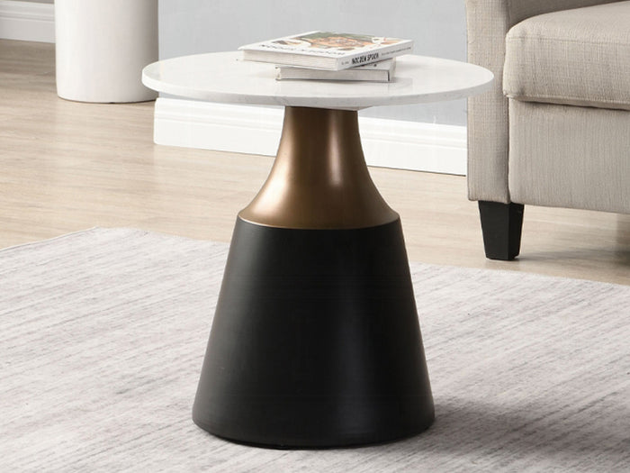 Jaramillo 20" Tall Engineered Marble Top End Table