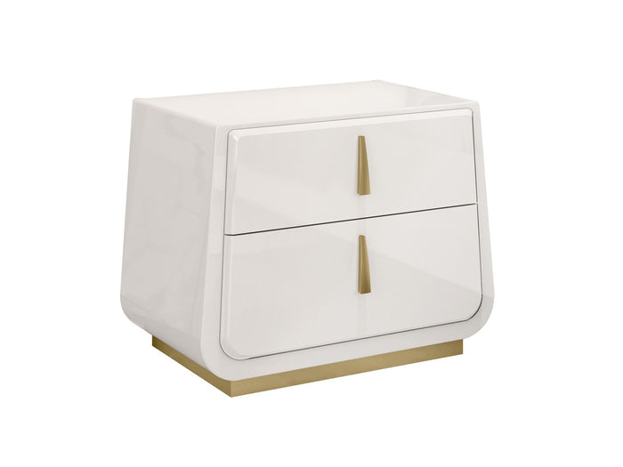 Luna Oro 20" Tall 2 Drawer Nightstand