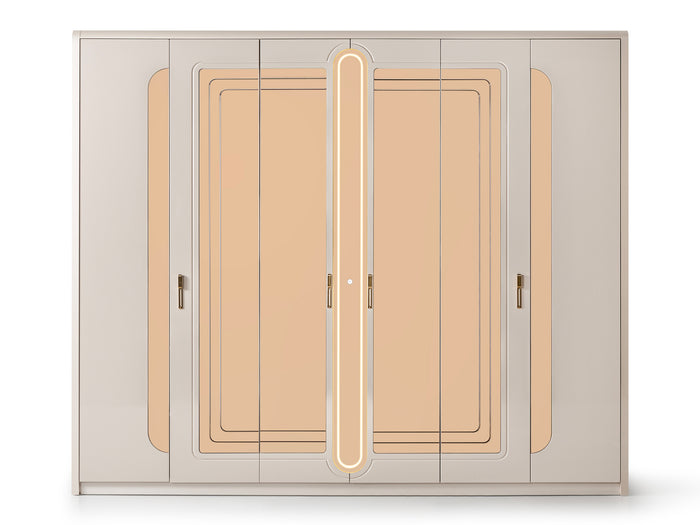 Monza 102.4" Wide 6 Door Wardrobe