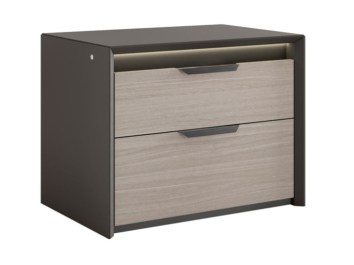 Muse 20" Tall 2 Drawer Nightstand