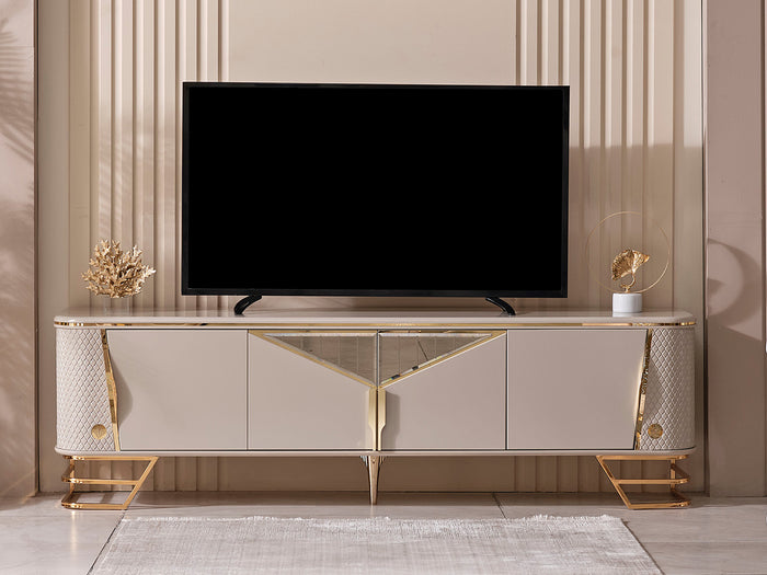 Romans 81" Wide 4 Door TV Stand