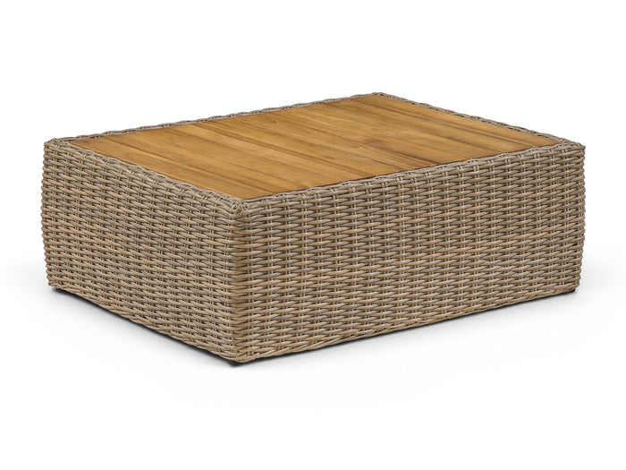 Seacrest 60.2" Wide Wicker Patio Coffee Table