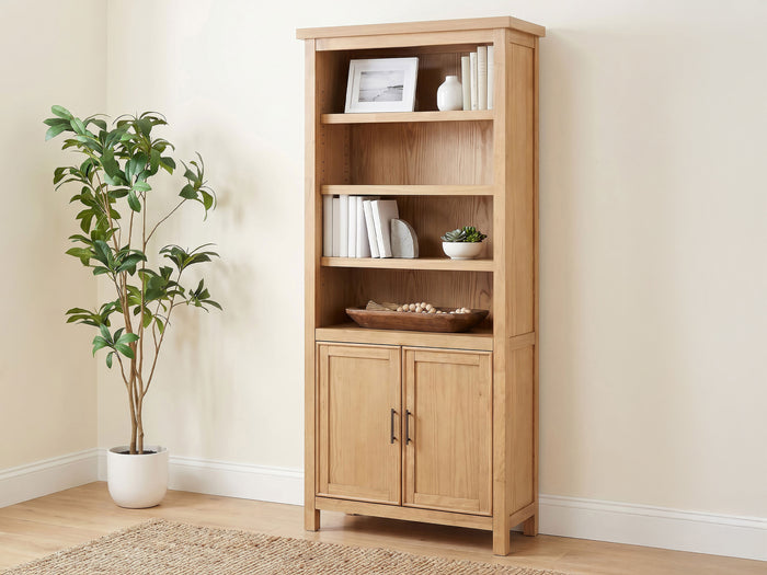 Vermes 34" Wide 2 Door Bookcase